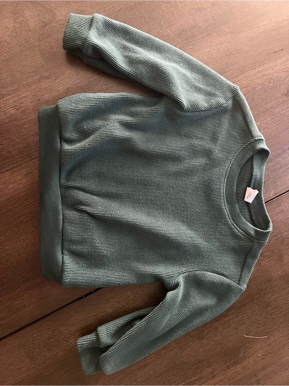 Old Navy Kids Ribbed Mock Neck Sweater and pants in Deep Green